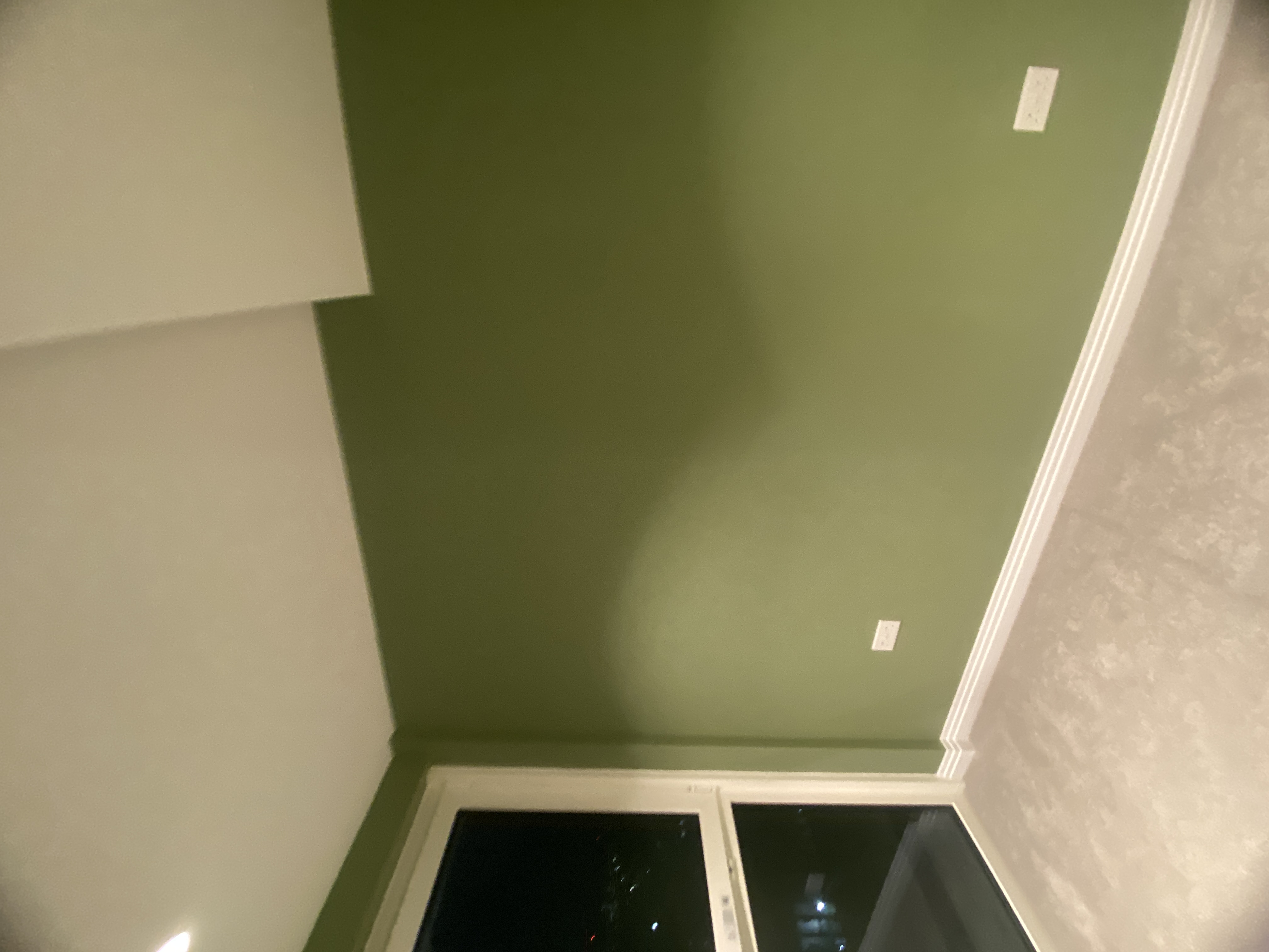 Finished bedroom painted in House of Hackney Jadette 27 green paint
